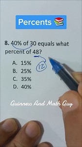 Percents #percentages #mathematics #testprep #gmat #gre #sat #tipsandtricks #learnoninstagram #learnonfacebook | Guinness And Math Guy Page