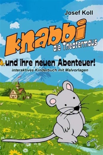 Knabbi, die Theatermaus, und ihre neuen Abenteuer interaktives Kinderbuch mit Malvorlagen Die Theatermaus Knabbi ist wieder unterwegs und erlebt mit neuen Freunden auch ganz neue Abenteuer. Gemeinsam mit ihrem Freund Fips, dem Vogel, verlässt sie den Park, erlebt Abenteuer auf dem Spielplatz und traut sich schließlich sogar in die Welt hinaus. Dabei trifft sie viele neue Menschen und Tiere, die es einfach gut mit ihr meinen. Wird sie den Weg zurück ins Theater wohl finden? Es bleibt spannend! Kn