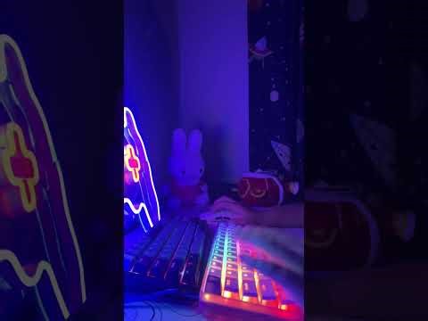 WK61 - RK61 keyboard ⌨️ bedroom gaming 😴💤 (idk, I’m trying this asmr thing i keep seeing in my fyp)