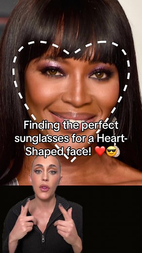 How to find the perfect sunglasses for a heart-shaped face! 😎❤️ #greenscreen #greenscreenvideo #shadyladyeyewear #shadylady #bestsunglassesforheartshapedface #heartshapedface #naomicampbell #scarlettjohansson #reesewitherspoon #roundsunglasses #rectangularsunglasses #cateyesunglasses #squaresunglasses #sunglassesforheartshapedface #shoppingguide #tutorial #fyp #eyewear #fallsunglasses #sunglasses
