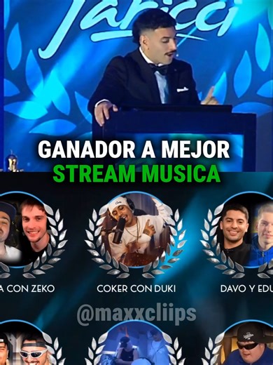GANADOR MEJOR STREAM MUSICA en CA Awards