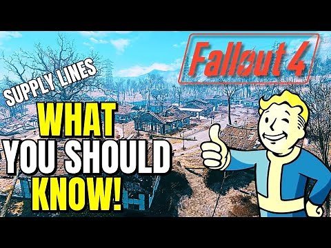 EVERYTHING You Need To Know About SUPPLY LINES in Fallout 4!!