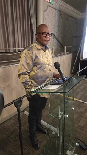 NUM Deputy President comrade Olehile Kgware addressing the Special NUM Shopstewards Council at Cedarwoods Hotel in Woodmead | National Union of Mineworkers