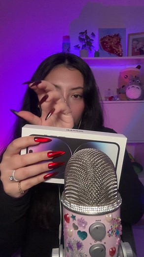 ASMR iPhone Box Tapping and Scratching for Tingles | Press On Nails