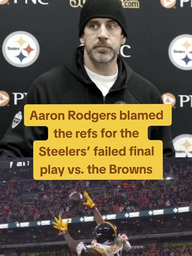 Aaron Rodgers Critiques Refereeing in Steelers vs. Browns Play