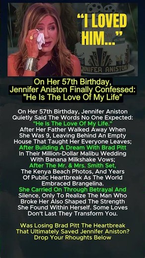 Jennifer Aniston Turned 57 And Finally Said The Words She Had Kept Inside For Years