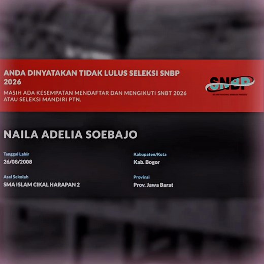 SNBP 2026: Apa Itu SNBP Merah?