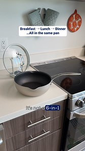 Meet Circulon's Infinity Pan with ScratchDefense™: A pan so versatile you’ll use it for every meal, every day. 🔥 Made with ScratchDefense™ extreme nonstick that’s metal-utensil safe 💪130x longer lasting than traditional nonstick 🍝 70% deeper and 50% more capacity than a frying pan for family-sized meals, deep frying, or boiling pasta 👏 Oven safe to 500°F, and ready for any stovetop (yes, induction too) *Content was created by employees of Meyer Corporation, U.S., a distributor of Circulon | 