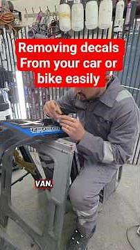 removing decals from your car or bike . #workshoplife #automobile #tutorials