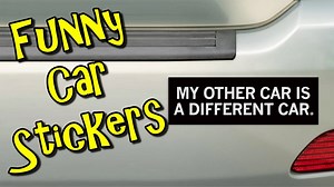 Funny Car Stickers Moving On - 1Funny.com