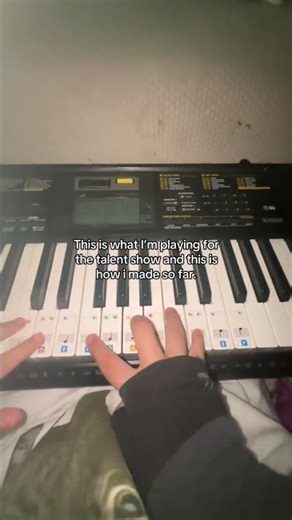 Watch how she plays for her talent show! #piano