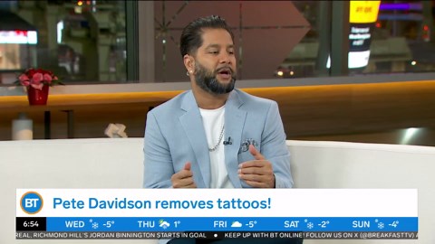 Pete Davidson reveals tattoo-free look in new campaign