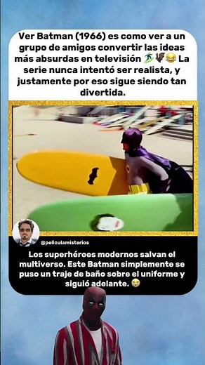 Batman de 1966 vivía según una sola regla: aceptar cualquier idea absurda | Batman 🏄‍♂️🦇😂