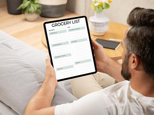 Grocery List Planner, Weekly Shopping List, Printable Food Organizer, Meal Prep Checklist, Digital Grocery Planner PDF - Etsy Canada
