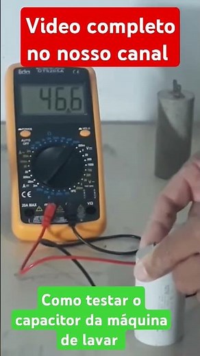 How to test a washing machine capacitor