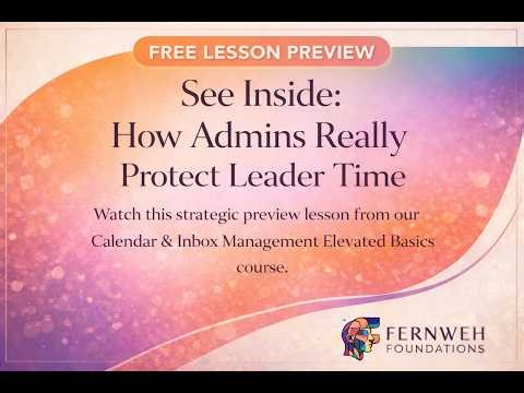 Sneak Peak into Calendar & Inbox Management: Elevated Basics