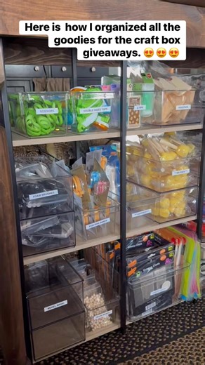 Here is how I organized all the supplies for the craft box giveaways | The Silver Farmhouse