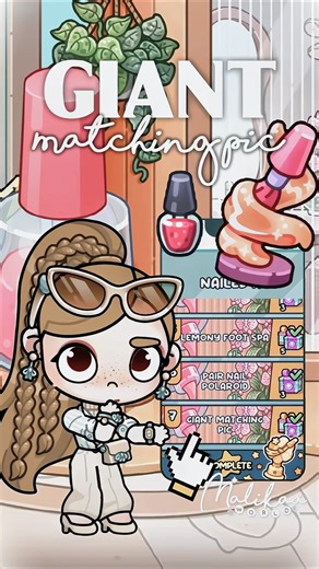 GIANT MATCHING PIC | AVATAR WORLD : MALIKAA CHANNEL #avatarworld #shorts #newupdate