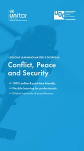 10K views · 222 reactions | Build expertise. Expand your network. Drive impact. The Master’s degree in Conflict, Peace & Security is your next step toward leadership in international affairs. The programme starts this October. Apply today: https://f.mtr.cool/teipnxjycx Universitat Oberta de Catalunya (UOC) | United Nations Institute for Training and Research (UNITAR) | Facebook