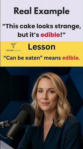How to Use “Edible” in English | Learn English | Daily Use English Vocabulary | #shorts
