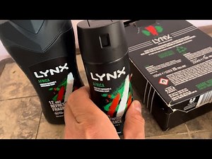Lynx (Axe) Africa gift set, body spray & body wash collection