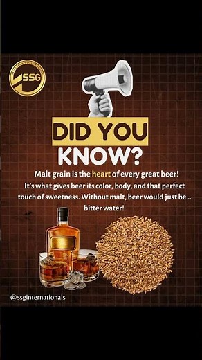 Malt grain is the heart of every great beer! 💛