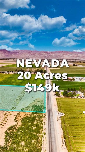 20 Acres of NEVADA Land for Sale with Power & Mountain Views • LANDIO