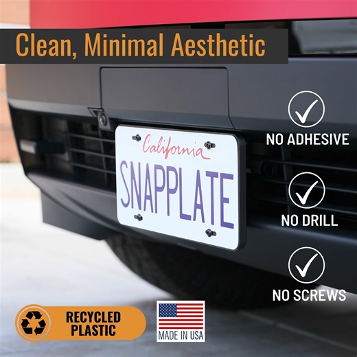 Vendor - Cybertruck SnapPlate  Removable and Lockable Front License Plate Holder for Tesla Cybertruck