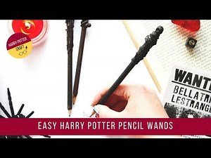 EASY HARRY POTTER PENCIL WANDS | EMMA JEWELL CRAFTS