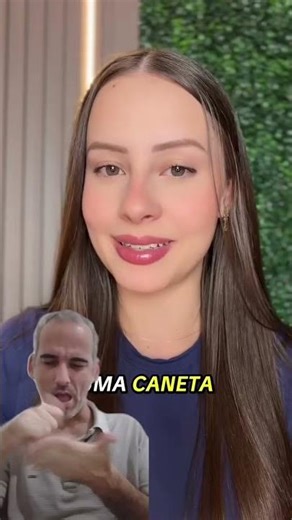 "When the pencil is replaced by the pen." in LIBRAS (Brazilian Sign Language).