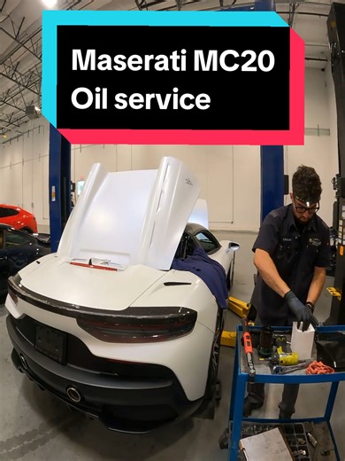 Oil Change on a $240k Maserati MC20: What to Expect