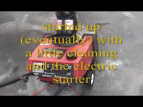 Toro CCR Powerlite-E snowblower - inspection and first start of season