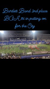 Best 2nd place BOA finals performance you will ever see. Bartlett Band wowed those in attendance with creative groovy visuals and sounds. Playing with passion. Their turn up was real. The best is yet to come. Believe that. #bartletthighschoolband FOX13 Memphis #boamemphis | Arnell Dickerson