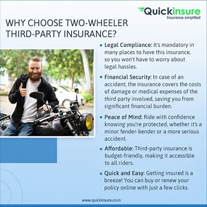 Curious about 'Two Wheeler Third-Party Insurance' policy? We've got you covered with simplified explanations. Explore its importance and let Quickinsure assist you with your third-party bike insurance today! ️ For all your two wheeler insurance need, visit us at https://bit.ly/3Cxtaz5 #TwoWheelerInsurance #ThirdPartyInsurance #BikeInsurance #InsurancePolicy #Insurance #Insuranceclaim #India #InsuranceSimplified #Quickinsure | Quickinsure | Facebook