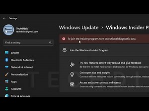 To Join the Insider Program Turn on Optional Diagnostic Data Windows 11 (FIXED)