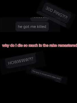 i died so much in the rake remastered #rake #roblox #shortvideo #shorts #horror #relatable #memes