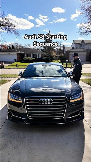 The D4 S8 has the PERFECT stock exhaust note 🤌🏼 #asmr