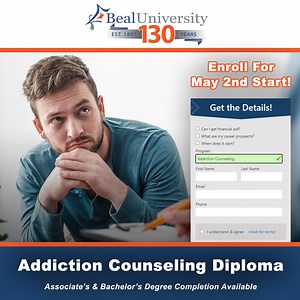 20 reactions | If you have a desire to help others overcome substance abuse, enroll in our Addiction Counseling Diploma program today! Classes begin May 2nd. Conveniently offered hybrid or 100% online! | Beal University | Facebook