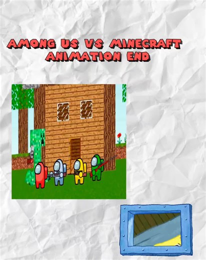 Among Us Vs Minecraft - Animation end #amongus #animations #MineCraft