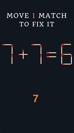 Can You Fix This Equation? One Move Only #Shorts