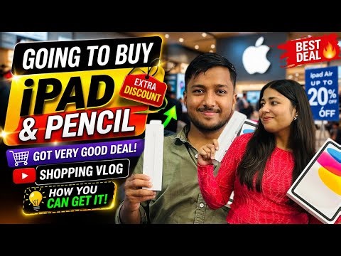 iPad and Apple Pencil at EXTRA DISCOUNT 😱 Best Deal Ever we got | shopping 🛍️ vlog at lulu mall 