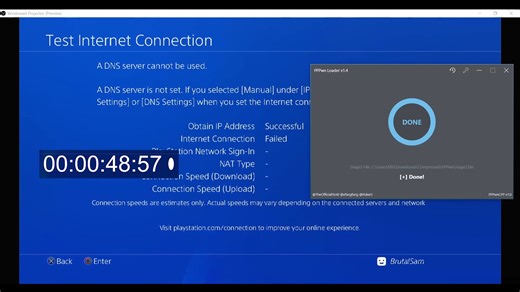 PS4 11.00 折腾 c  版本 速度提升飞快｜PPPwn GUI window