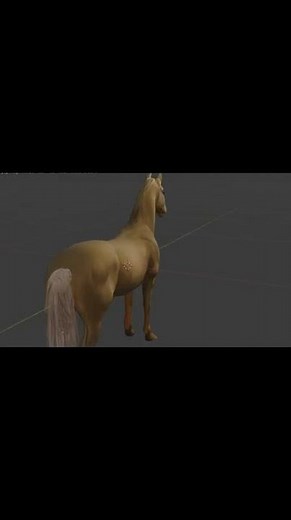 Horse modeled in Blender — low-poly & clean! 🔧 #3dmodeling #roblox #horse #blender #graphics