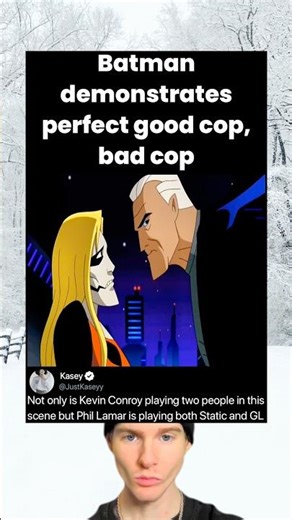 Batman demonstrates perfect good cop, bad cop