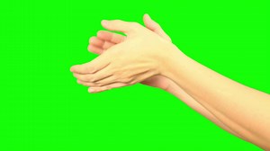 Download Hand, green screen, hand on green background for free