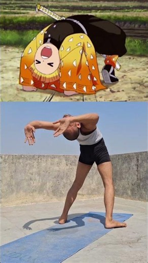 Zenitsu in Real Life ⚡ Anime vs Reality 😂 | Demon Slayer IRL #shorts
