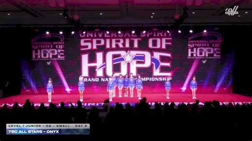 TSC All Stars - onyx [2026 L1 Junior - D2 - Small Day 2] 2026 Spirit of Hope Grand Nationals
