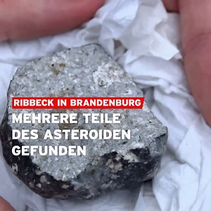 "2024 BX1", so der lapidare Name des Asteroiden, der am vergangenen Wochenende über dem Havelland verglüht ist. Ein Suchteam aus Polen und Studierende konnten jetzt auf einem Acker Teile des Meteoriten finden. Eine Sensation. | rbb24