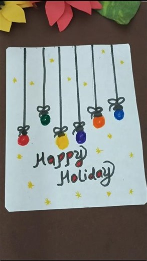 Happy Holiday Drawing🎄✨| Easy & Cute Christmas Art😊