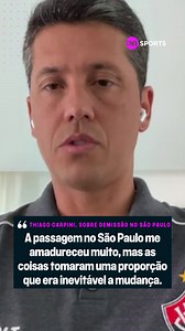 O SÃO PAULO FOI UMA OPORTUNIDADE ÚNICA 🇾🇪 Thiago Carpini falou em exclusiva ao De Placa sobre sua passagem pelo Tricolor e o quanto amadureceu durante seu tempo no comando. | TNT Sports Brasil